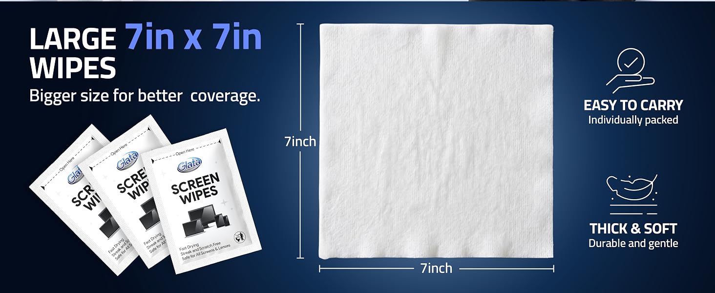 Large sized wipe