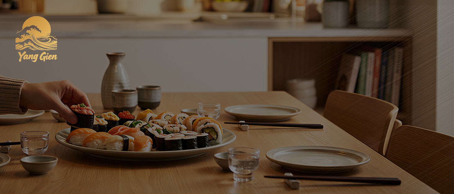Welcome to Yang Gien,Our SushiMaking Kit brings the art of sushi creation to your kitchen.