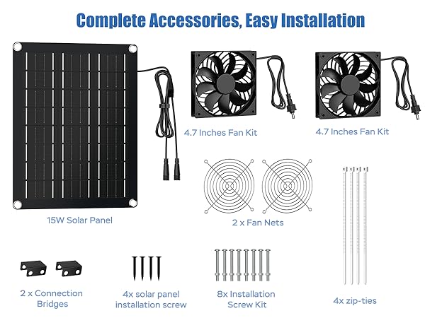 solar fan cooling ventilation intake or exhaust air fan solar powered outdoor fan