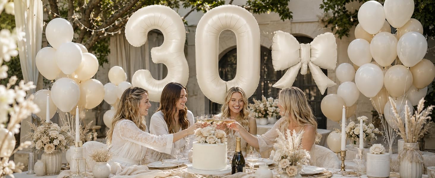 40 Inch Number Balloons with Bow Balloon