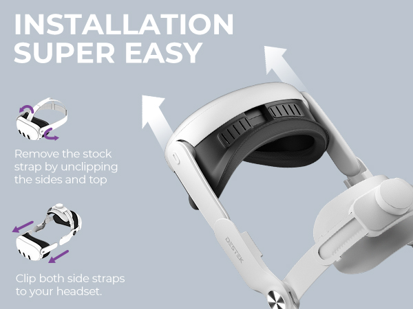 QH3 head strap easy to install