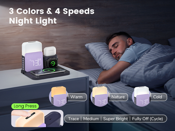 lamp with charging station