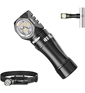 Wurkkos Flashlight Rechargeable 1200 Lumens Small Flashlights with Magnet - HD10 Right Angle Flas...