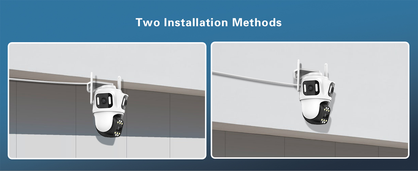 wifi camera indoor wireless with two installation methods