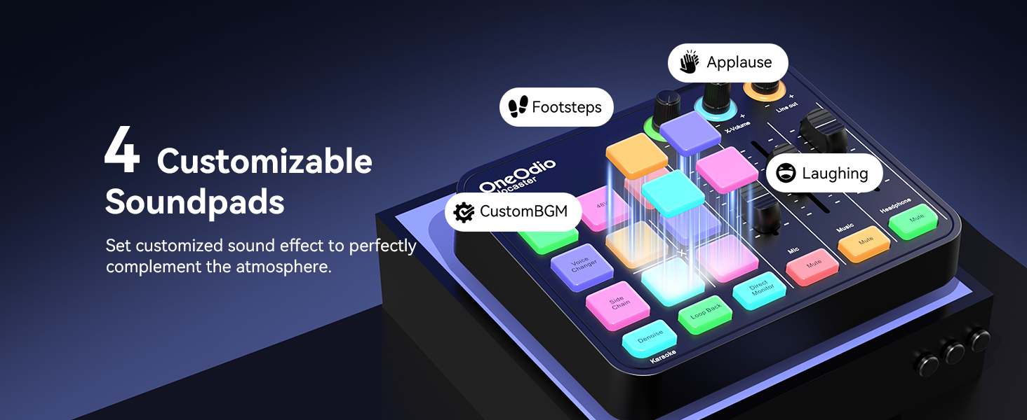 4.Customizable Soundpads