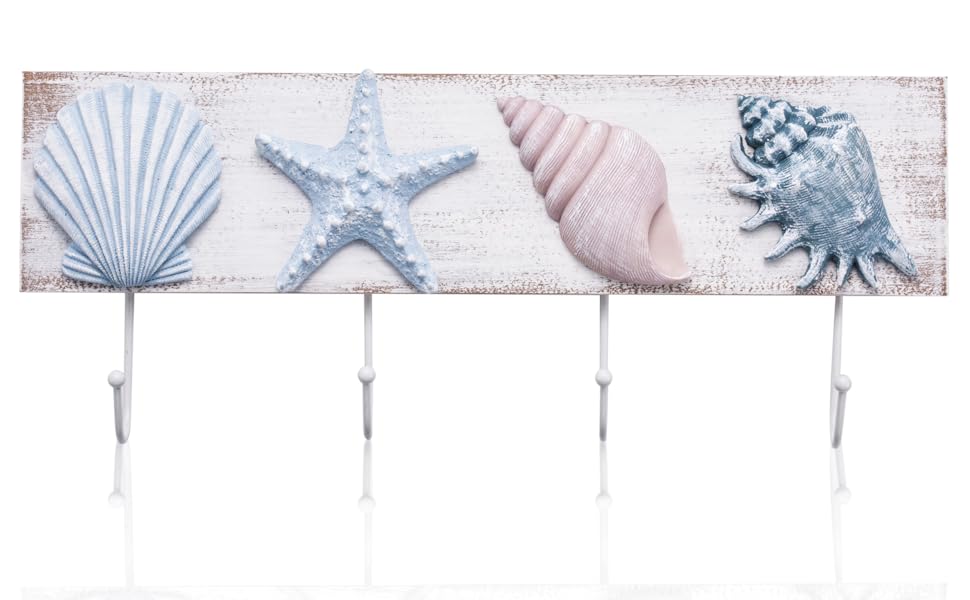 Beach Decor Seashell Wall Rack