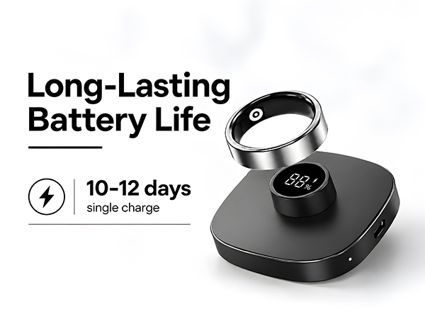 silver smart ring