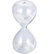 SuLiao Sand Timer 2 Minute Hourglass: 5.1 Inch White Sand Clock, Large Sand Watch 2 Min, Colorful...