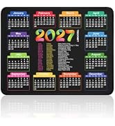 TECKNET Mouse Pad 2027 Calendar, Waterproof, Non-Slip Rubber Base | Clear Printing, 10.6×8.3 Inch...