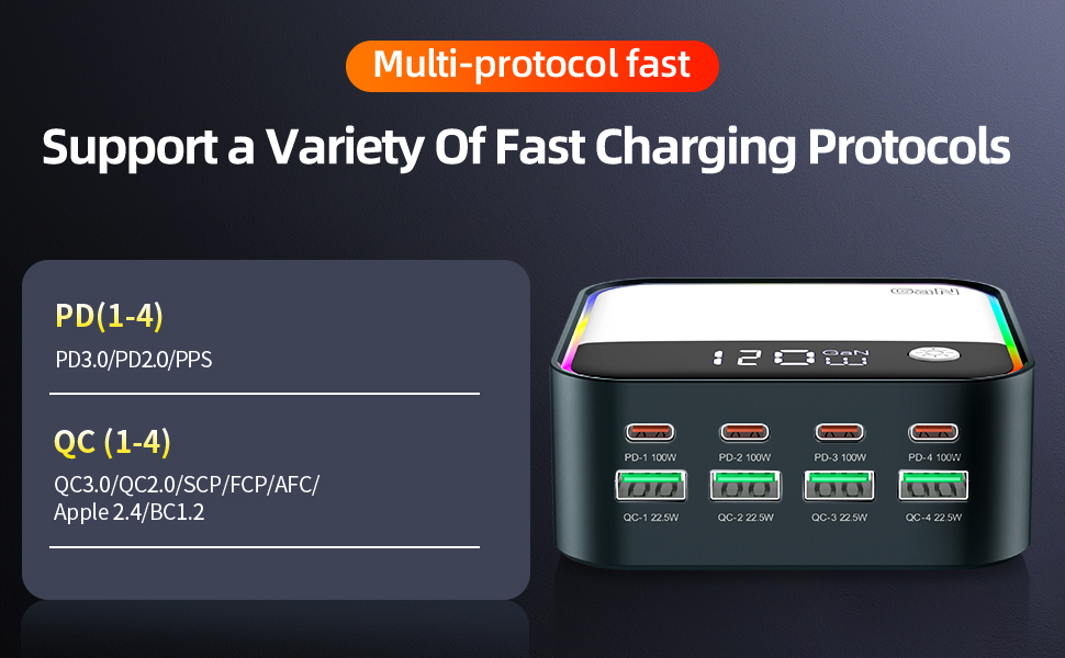 multi usb charging station usb c charging station multi charging station fast charging station