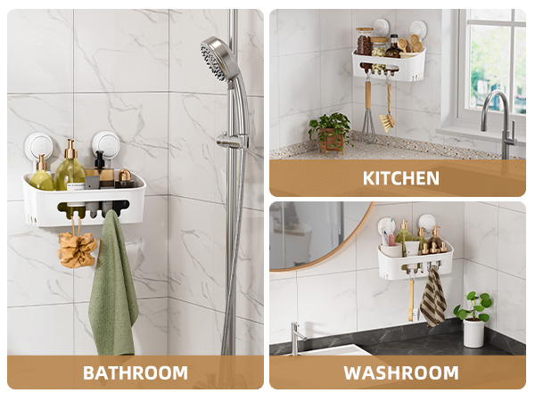 suction shower shelf shower caddy with hooks suction cups for shower caddy shower shelf suction cup