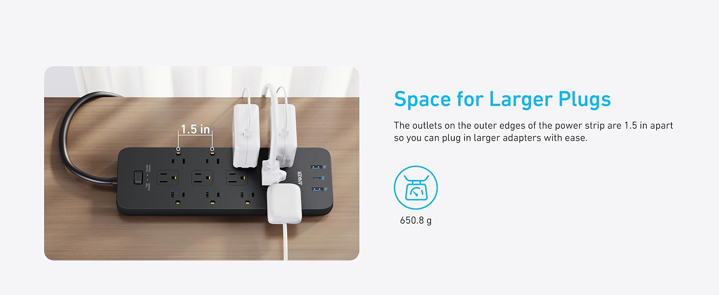 Space For Larger Plugs