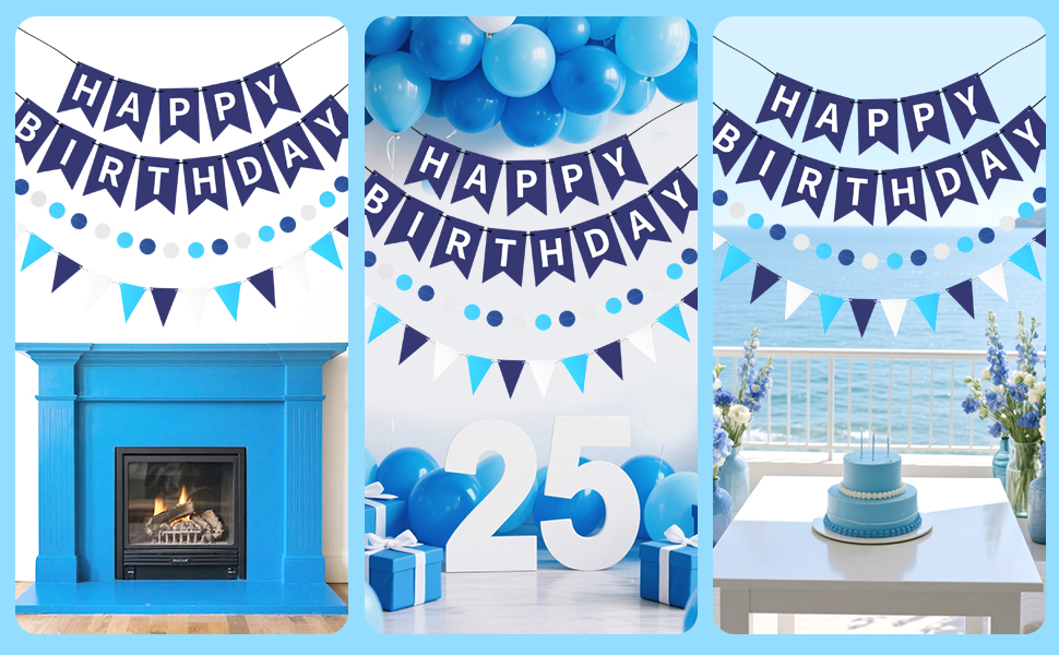 Happy Birthday Hanging Banner