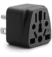 Unidapt US Travel Plug Adapter, EU,AU,UK,NZ,CN,in to USA (Type B), Grounded 3 Prong USA Wall Plug...
