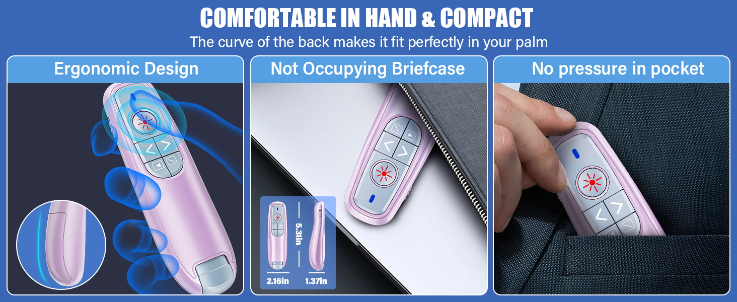 presentation clicker with laser pointer