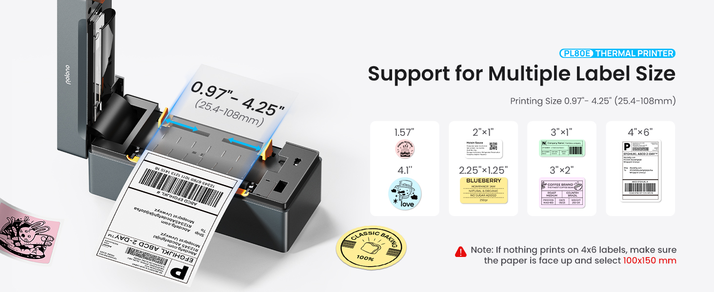 thermal printer shipping label printer thermal label printer4x6 shipping label printer label printer