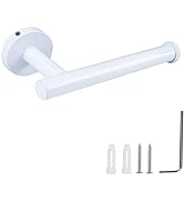Cilee White Toilet Paper Holder,Bathroom Tissue Holder Paper Roll,SUS304 Stainless Steel Toilet R...