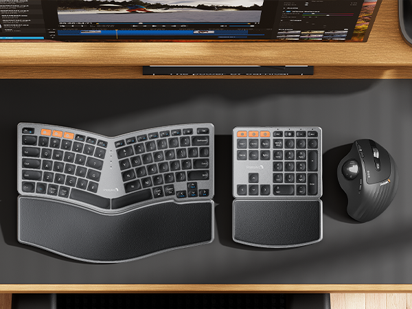 EM01 NL mouse + EK04-Bluetooth keyboard Gray (4)