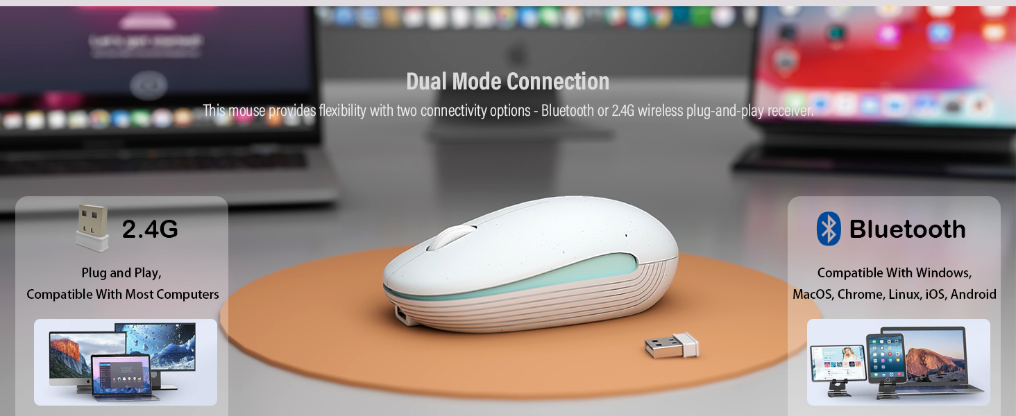 bluetooth and 2.4g dual mode wireless mouse