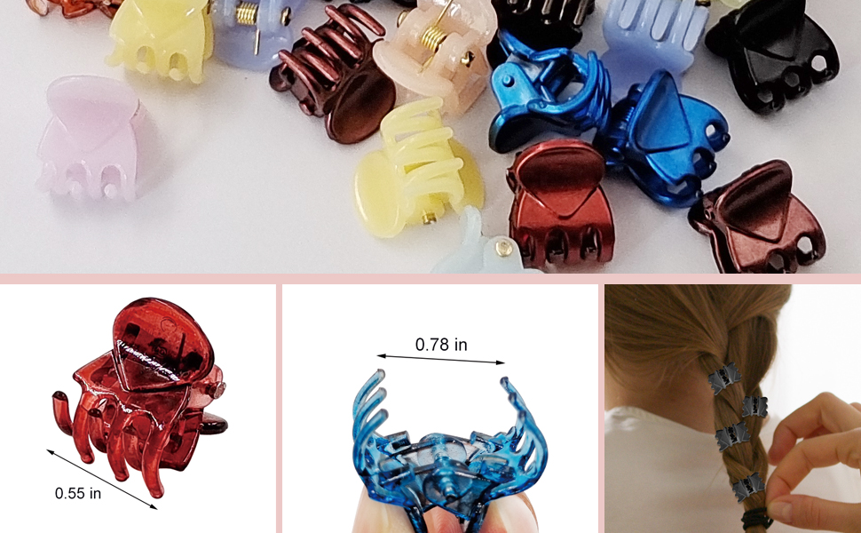 Mini Hair Claw Clips