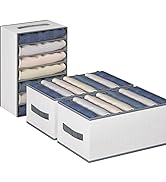 3 Pack Wardrobe Clothes Organizer 7 Grids