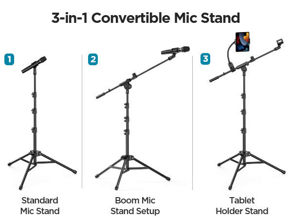 microphone boom arm stand