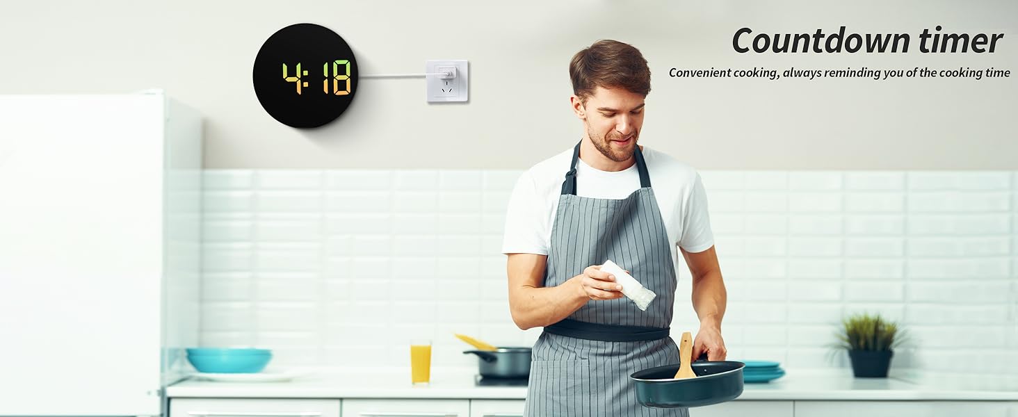 digital clock wall mount