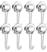 E BAVITE Swivel Swing Magnetic Hook 40LB Refrigerator Magnetic Hook 8pack Strong Neodymium Magnet...