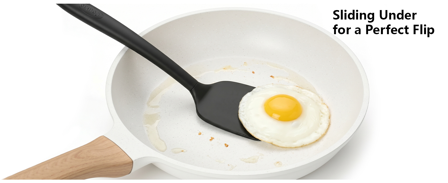 Turner Spatula Flipping a Fried Egg