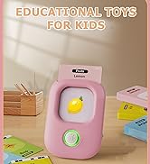 bravokids Educational Preschool Learning Toys for Toddler, Sensory Toys, English Talking Flashcar...