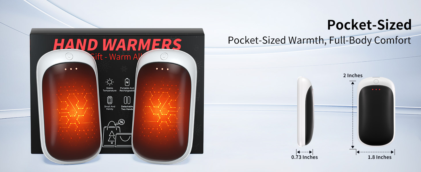 rechargeable hand warmers 2 pack