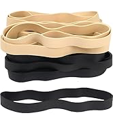 AMUU Rubber Bands Thick Size #107 wide Rubber Bands 30 pack black Big Elastics Bands large Long R...