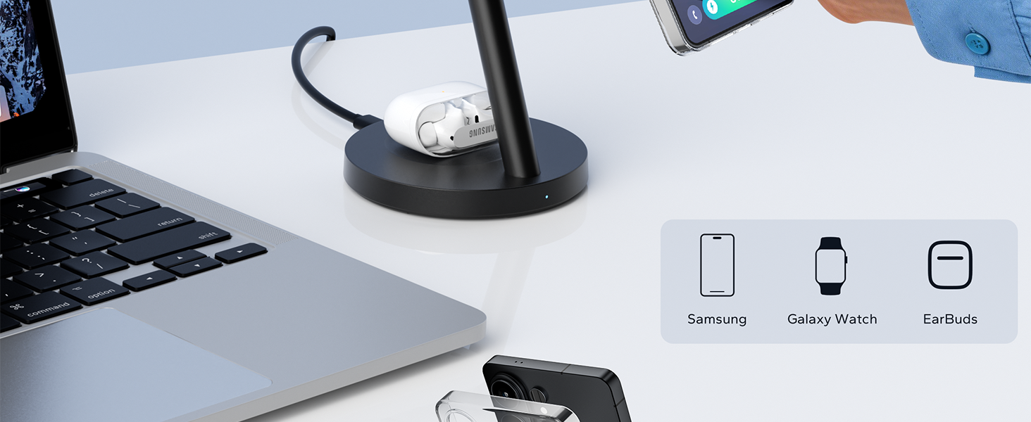 magnetic wireless charger samsung 3 in 1 dock