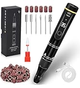LIERKISS Nail Drill Cordless 35000RPM Rechargeable Professional Electric Nail Drill Kit Wireless ...