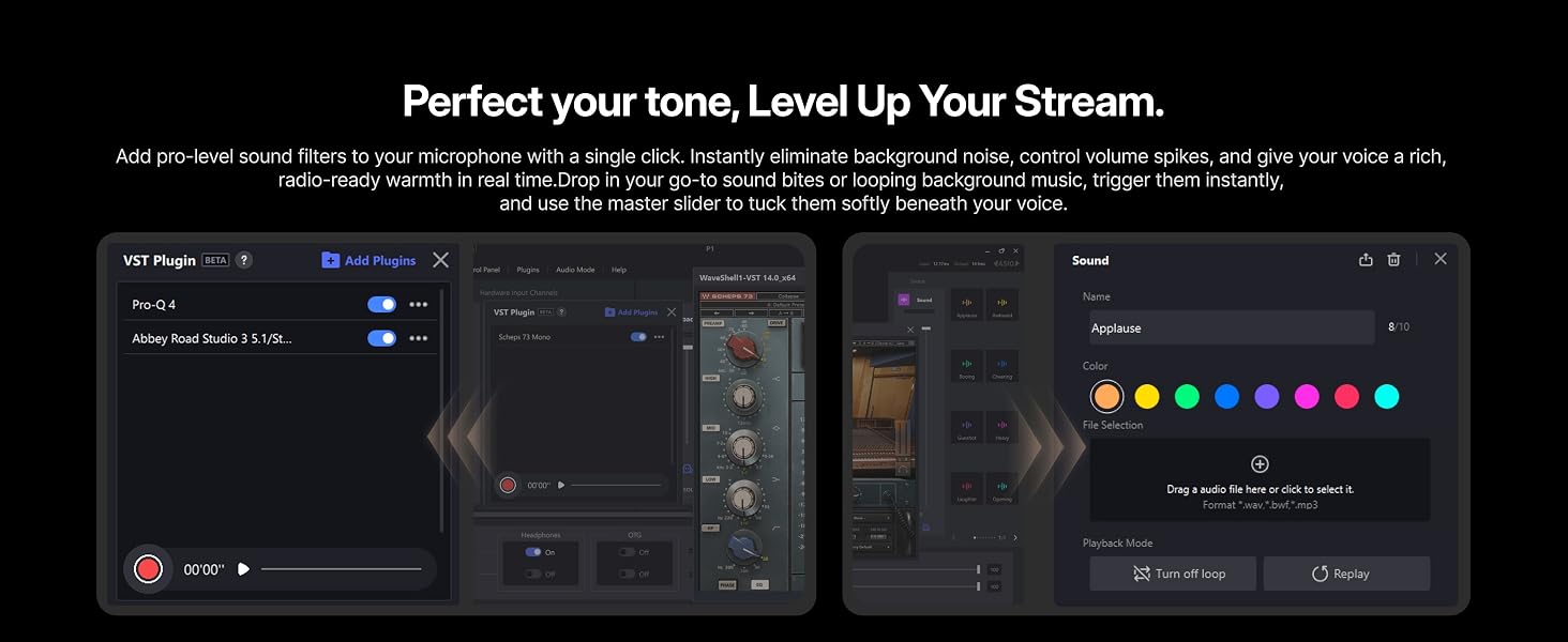 Prostudio 2 audio software VST plugin support real time voice processing sound pad