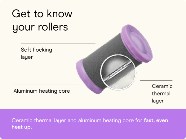 Conair hot rollers heated long medium hair electric jumbo curlers women’s large 12 clips ceramic