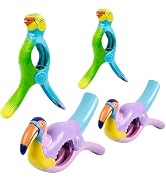 Towel Clips for Beach Chairs - Hurricane-Proof Clothes Pins, Premium ABS Heavy Duty Clothespins w...