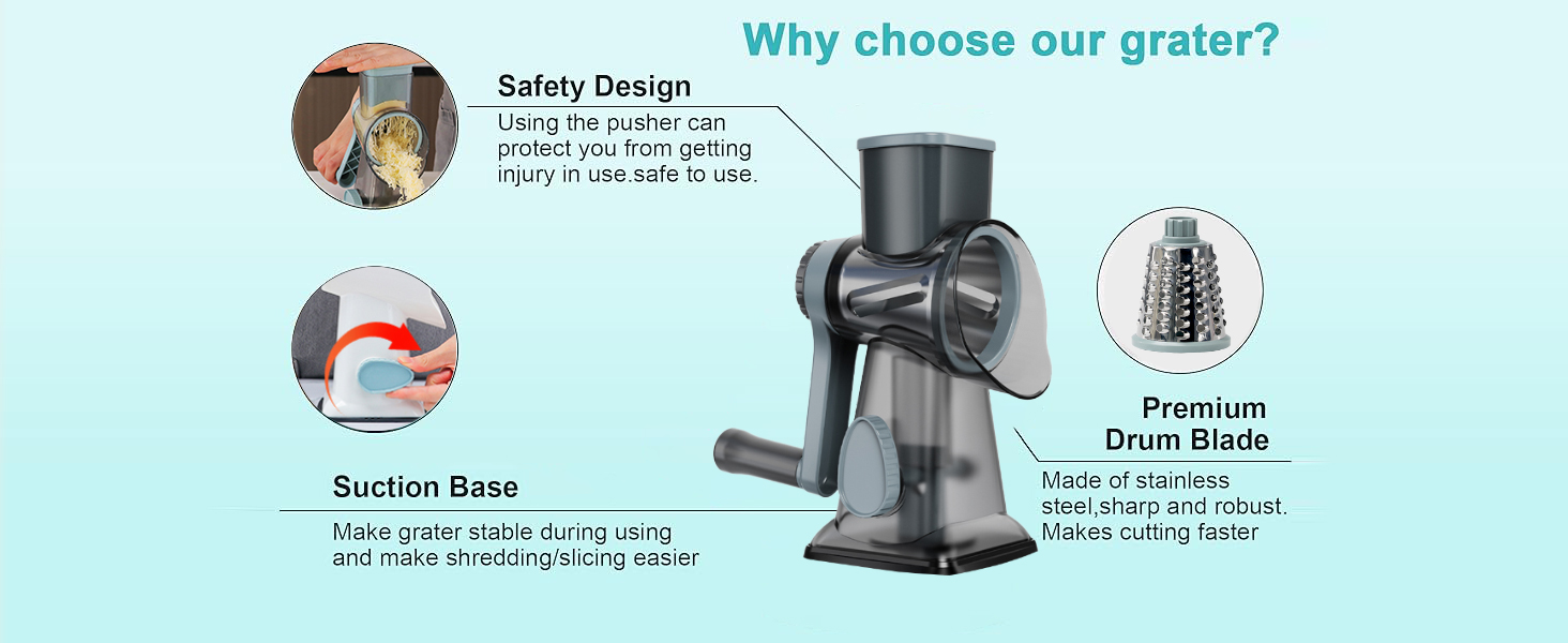 Cheese Grater Hand Crank