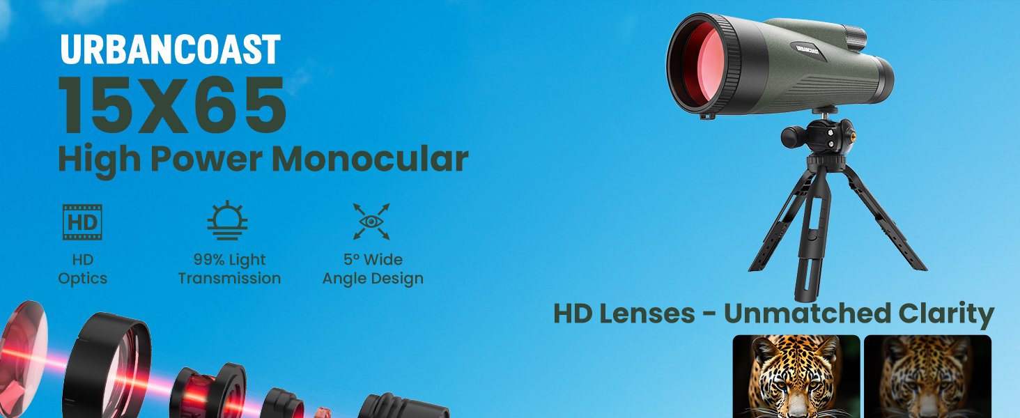 URBANCOAST 15X65 High Power Monocular
