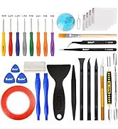 Kaisi 32 in 1 Professional Electronics Screen Opening Pry Tool Repair Kit with Steel and Carbon F...