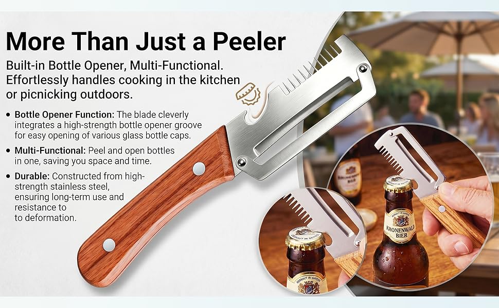 potato peeler zero snag wooden peeler