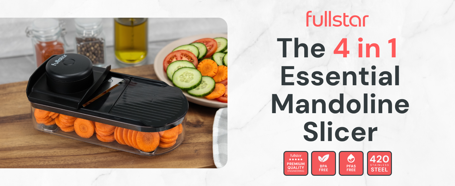 Fullstar 4 in 1 Essential Mandoline Slicer