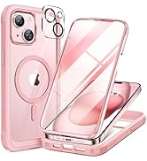 Miracase Glass Series for iPhone 15 Case [Compatible with MagSafe] Full-Body Magnetic Case with B...