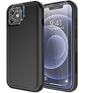 Diverbox for iPhone 12 case [Shockproof] [Dropproof] [Tempered Glass Screen Protector + Camera Le...