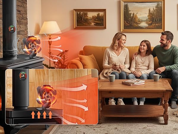 wood stove fan