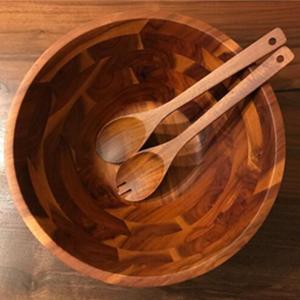 acacia salad bowl set