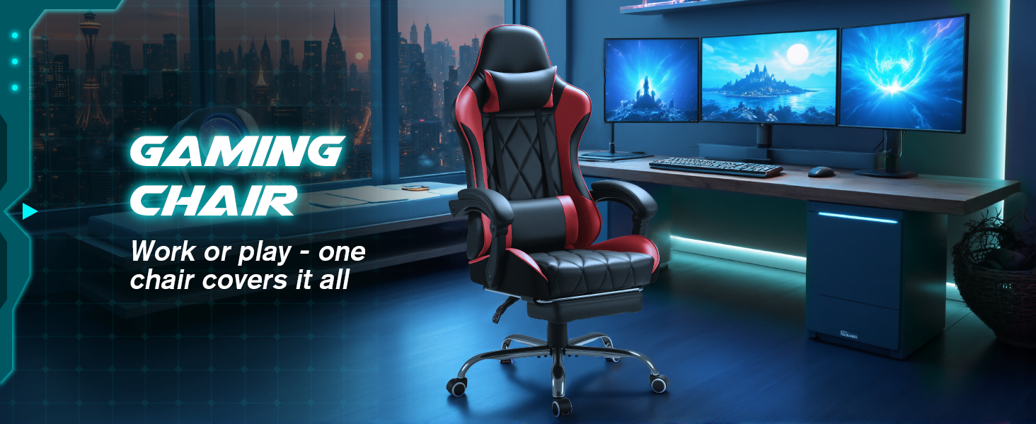 Homall Red Gaming Chair