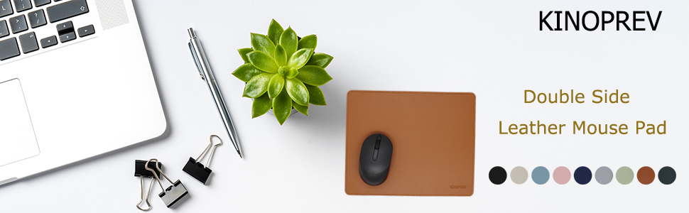 Colorful Double Side Leather Mouse Pad