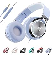 ARTIX CL750 On-Ear Headphones Wired with Mic and Volume Control — Noise Isolating Corded Over Ear...