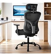 HUANUO Ergonomic Office Chair, High Back Mesh Chair for Big and Tall People with Lumbar Support, ...